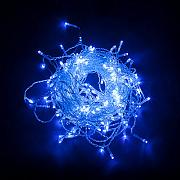 Гирлянда (электрогирлянда) уличная, занавес, 2х2+3м, 240 LED, синий свет, Feron (32335)