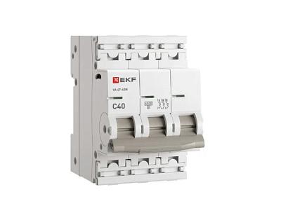 Выключатель автоматический 3P 40А (C) 4,5kA ВА 47-63N PROxima M634340C EKF