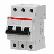 Автоматический выключатель ABB SH203L C63, 63А, трехполюсный, 4.5кА (2CDS243001R0634)