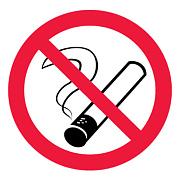 Знак безопасности «Курить запрещено», 15х15