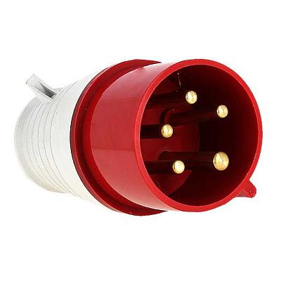 Вилка кабельная EKF PROxima переносная, IP44, 16А, красная (ps-015-16-380)