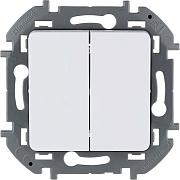 INSPIRIA белый Выключатель 2-кл 10A 250В (сх.5) 673620 /уп.20шт/ Legrand