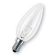 Лампа накаливания Osram CLAS B35 CL, 60Вт, E14, ДС декоративная свеча, прозрачная (4008321665942)