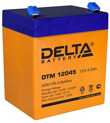 Аккумулятор 12В   4,5Ач (Срок службы 6 лет) DTM 12045 DELTA