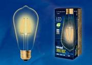 Светодиодная лампа Uniel 5Вт, LED-ST64-5W/GOLDEN/E27 GLV22GO 450Лм 2200К (UL-00002360)