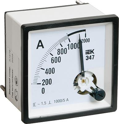 Амперметр Э47 300/5А, класс точности 1,5 (72х72мм), включение через трансформатор (IPA10-6-0300-E)