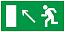 Знак безопасности 200х100мм "Направление к эвакуационному выходу налево вверх", IEK (YPC30-2010NEV-NALVV)