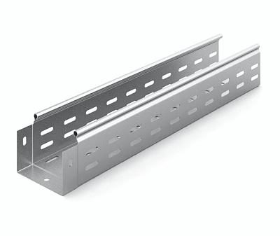 Лоток перфорированный ЛПМЗТ(М)-100х80х3000 (0,8 мм), Ostec (14188)