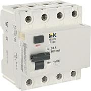 Выключатель дифференциального тока (УЗО) IEK ARMAT, 63 А, 100 мА, AC, четырехполюсный, трехфазный (AR-R10N-4-063C100)