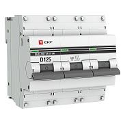 Автоматический выключатель EKF PROxima 3П D125 125А ВА47-100 10кА AC (mcb47100-3-125D-pro)