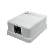 Розетка компьютерная 8P8C (RJ-45), UTP, 5e, 1 порт, SUPRLAN (10-0307)