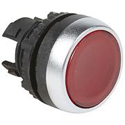 Кнопка управления, красная, без фиксации, с подсветкой, 1НО+1НЗ, Legrand (024001)