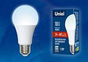 Светодиодная лампа Uniel 10Вт, LED-A60-10W/NW/E27/FR/24-48V 24-48В матовая 4000К (UL-00002382)