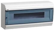 Щит распределительный навесной IEK PRIME ЩРн-П 18 модулей, прозрачная дымчатая дверь, пластиковый (MKP82-N-18-41-10)