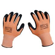 Перчатки для защиты от порезов, размер 10 SCAFFA, HPPE+стекловолокно+стальное волокно, SCAFFA (DY1350S-OR/BLK-10)