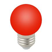 Лампа светодиодная 1Вт Е27 D45 80Лм шар матовый RED DECOR COLOR, Volpe (UL-00005646)