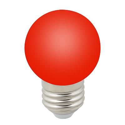 Лампа светодиодная 1Вт Е27 D45 80Лм шар матовый RED DECOR COLOR, Volpe (UL-00005646)
