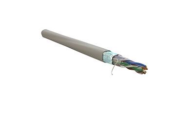 Витая пара экранированная F/UTP кат.5e 4x2x0,50 (24 AWG) PVC нг(А)-LS Серая одножильная внутренняя WR-FTP-4P-C5E-PVC-GY Wrline 505751