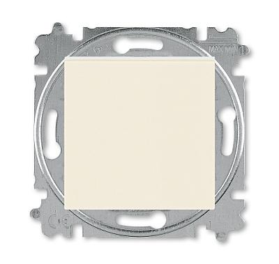 Переключатель одноклавишный LEVIT скрытой установки 10А проходной схема 6 механизм с накладкой слоновая кость / белый 2CHH590645A6017 ABB