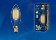 Светодиодная лампа Uniel 5Вт, LED-C35-5W/GOLDEN/E14 GLV21GO 420Лм 2200К (UL-00002396)