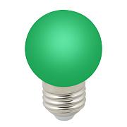 Лампа светодиодная 1Вт Е27 D45 80Лм шар матовый GREEN DECOR COLOR, Volpe (UL-00005648)