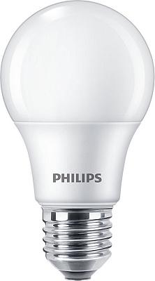 Лампа светодиодная 7 Вт Е27 A60 3000К 500Лм, матовая 220-240В, груша, Ecohome Philips (929002298617)