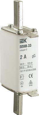 Плавкая вставка предохранителя  2А габарит 0 ППНИ-33  (DPP20-002) IEK