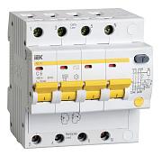 Выключатель автоматический дифференциального тока АД 6А 4П четырехполюсный характеристика C 4,5кА 10мА AC АД-14 MAD10-4-006-C-010 IEK