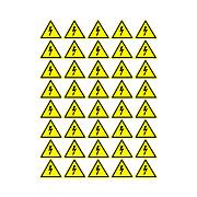 Знак безопасности «Опасность поражения электротоком», 50х50х50мм, (50шт) REXANT (56-0006-2)