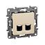 Розетка UTP двойная RJ45, кат. 5e, Legrand (672355)