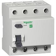Выключатель дифференциального тока (УЗО) Schneider Electric Easy 9, 40А, 100 мА, AC, четырехполюсный, трехфазный (EZ9R54440)