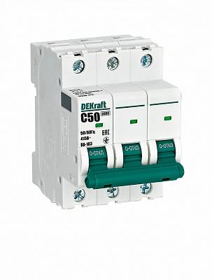 Автоматический выключатель Schneider Electric ВА-103, C50, 50А, трехполюсный, (12310DEK)