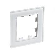 Рамка на 1 пост Schneider Electric AtlasDesign NATURE, стекло, белая (ATN320101)