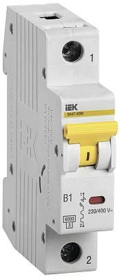 Автоматический выключатель IEK ВА47-60M, B10, 10А, однополюсные (MVA31-1-010-B)