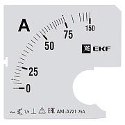 Шкала сменная для A721 75/5А-1,5 EKF (s-a721-75)